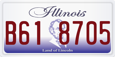 IL license plate B618705