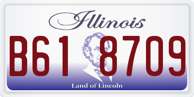 IL license plate B618709