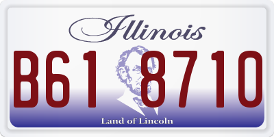 IL license plate B618710