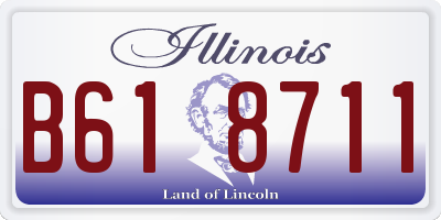 IL license plate B618711