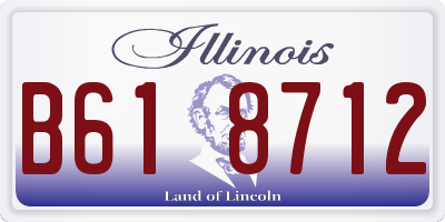 IL license plate B618712