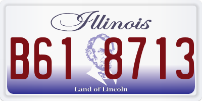 IL license plate B618713