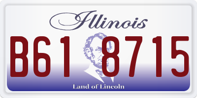 IL license plate B618715