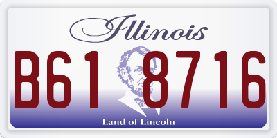 IL license plate B618716