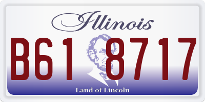 IL license plate B618717