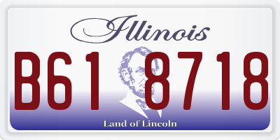 IL license plate B618718