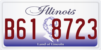 IL license plate B618723
