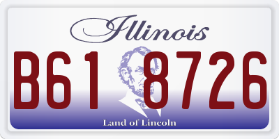 IL license plate B618726