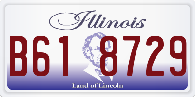 IL license plate B618729