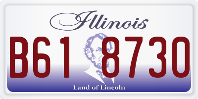 IL license plate B618730