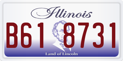 IL license plate B618731