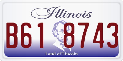 IL license plate B618743