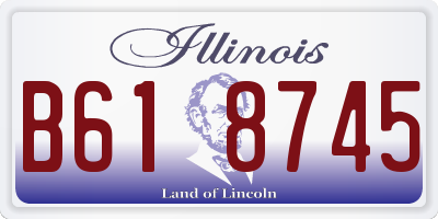 IL license plate B618745