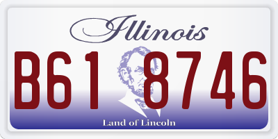 IL license plate B618746