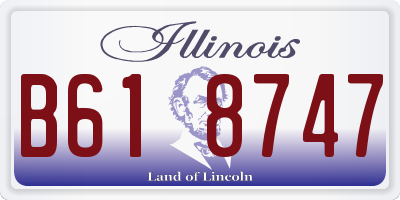 IL license plate B618747