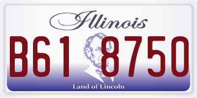IL license plate B618750