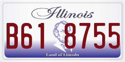IL license plate B618755