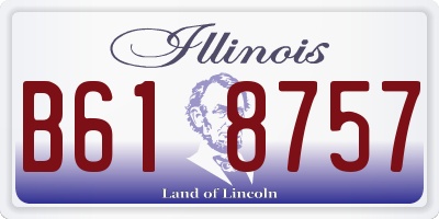 IL license plate B618757