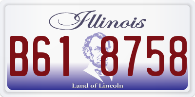 IL license plate B618758