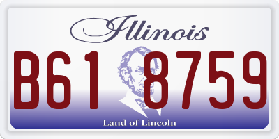 IL license plate B618759