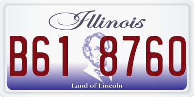 IL license plate B618760