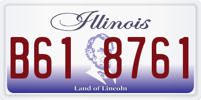 IL license plate B618761