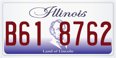 IL license plate B618762