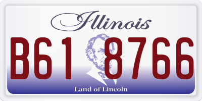 IL license plate B618766