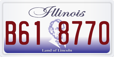 IL license plate B618770
