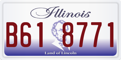 IL license plate B618771