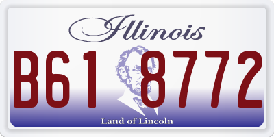 IL license plate B618772