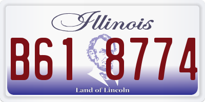 IL license plate B618774