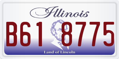 IL license plate B618775