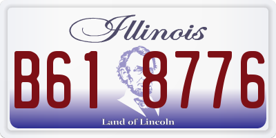 IL license plate B618776
