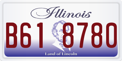 IL license plate B618780