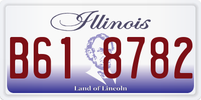 IL license plate B618782