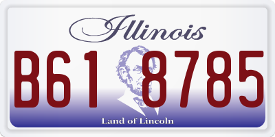 IL license plate B618785