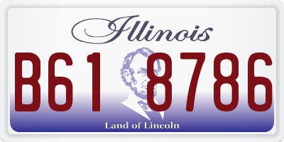 IL license plate B618786