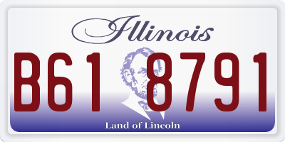 IL license plate B618791