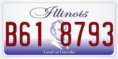 IL license plate B618793