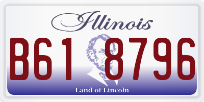 IL license plate B618796