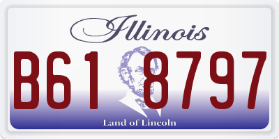 IL license plate B618797