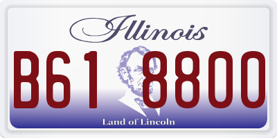 IL license plate B618800