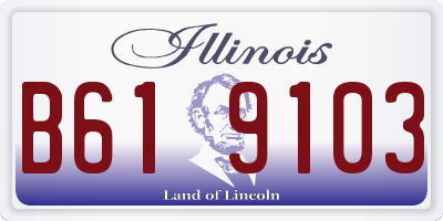 IL license plate B619103
