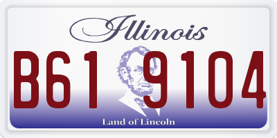 IL license plate B619104