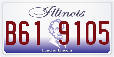 IL license plate B619105