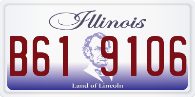 IL license plate B619106