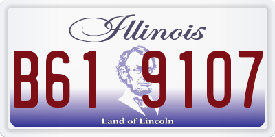 IL license plate B619107