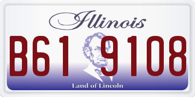 IL license plate B619108
