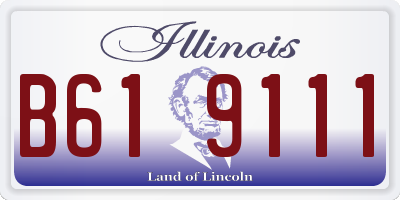 IL license plate B619111